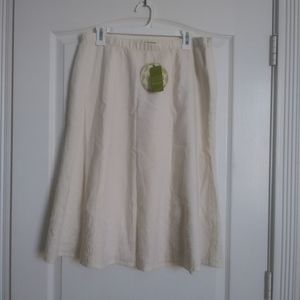 NWT Sigrid Olsen 12 So ORGANIC Linen Skirt Floral